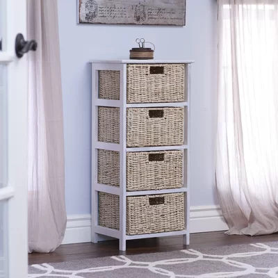 Acton Corn Rope 4 Drawer Accent Chest
