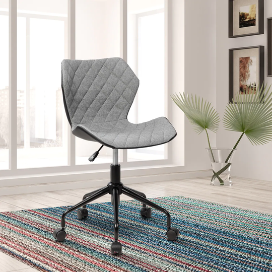 Office Armless Task Chair Pneumatic Adjustable Seat Height Office Chairs