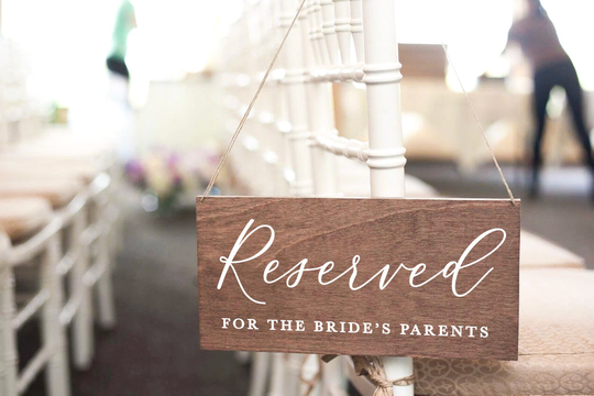 Reserved Chair Sign For Loved One, Wedding Sign, in Memory Sign, Table Wooden Signs -Nc