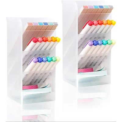 Pen Pencil Holder Organizer, Marker Organizer And Storage, Big Desk Organizers And Accessories, Cute Kawaii Stationary For Kids, Girls, Officer And S