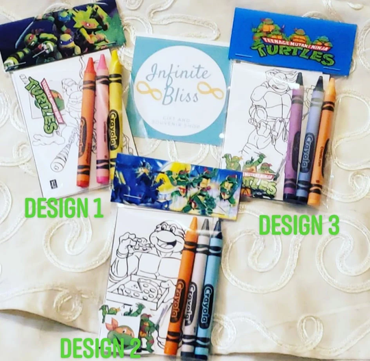 Teenage Mutant Ninja Turtles Coloring Packs | Pages Party Favor Crayola Crayons