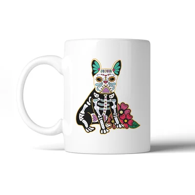 Thorgarth Frenchie Day of Dead Coffee Mug