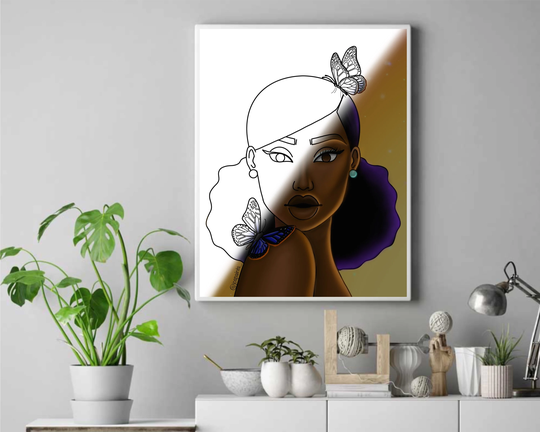 Butterflies Pre Drawn Outline Diy Stretched Canvas Panel For Adults Teens Paint Party Lady Hats Crown Butterfly Queen Wholesale Bulk