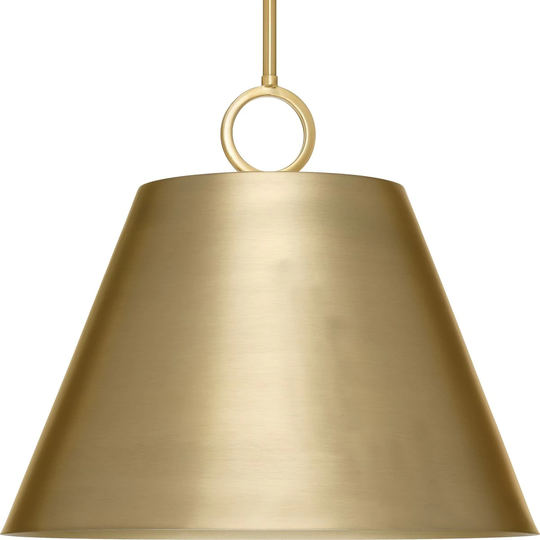 Parkhurst Collection Three-Light New Traditional Brushed Bronze Metal Glass Pendant Light - 17.87 in x 17.87 in x 15.25 in