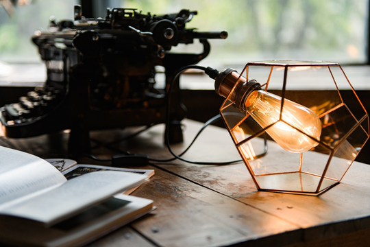 Glass Table Light/Table Lamp Desk Lights Dodecahedron Lamp Loft