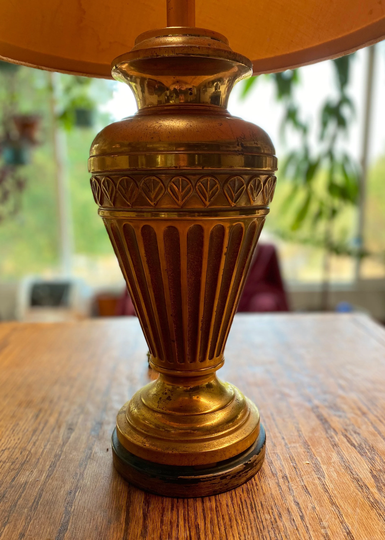 Vintage Frederick Cooper Brass Urn Table Lamp