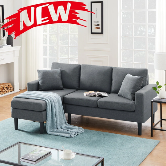 Sectional Sofa Left Hand Facing With 2 Pollows