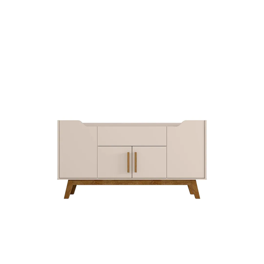 Manhattan Comfort Addie 53.54 Sideboard with 5 Shelves