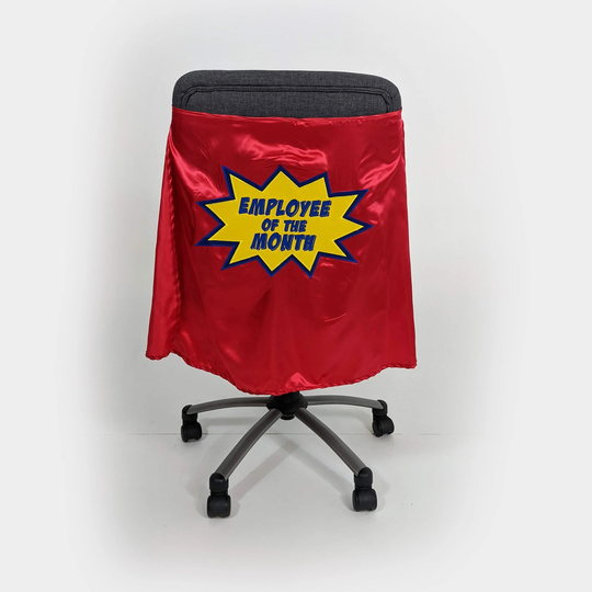 Employee Of The Month Chair Superhero Cape | Super Hero For Best Employee, Office Hero Cape On Back Seat
