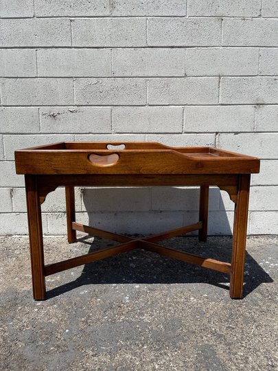 Vintage Coffee Cocktail Table Milo Burl Wood Style Hollywood Regency Living Room Furniture Designer Mid Century Modern Mcm