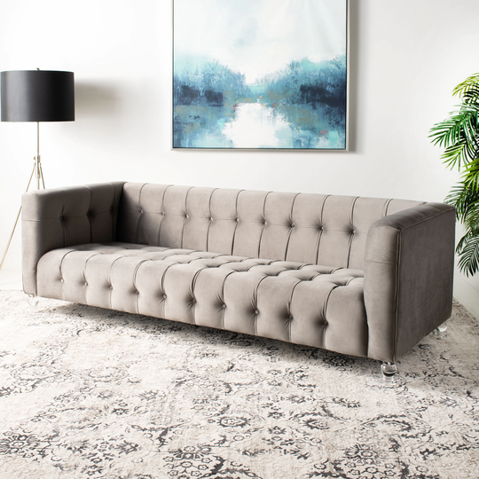 SAFAVIEH Couture Bubba Italian Leather Sofa