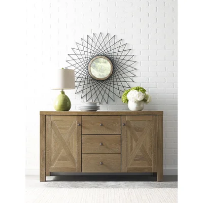 Elle Decor Marais Farmhouse Sideboard Buffet Cabinet with Storage