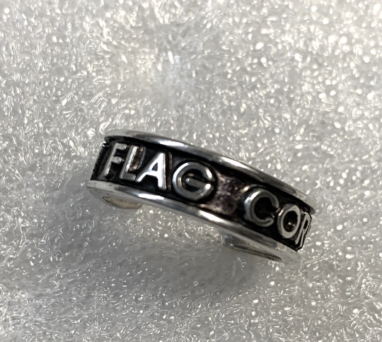 Vintage Sterling Color Guard Charm, Drill Team Jewelry, Flag Corps Marching Band Winter Jewelry