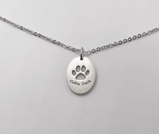 Mother's Day Gift/Pet's Nose Print Necklace/Dog Pawprint Necklace/Cat Necklace/Memorial Gift For Pets Loss