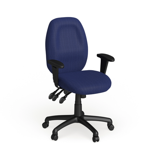High Back Fabric Multifunction Ergonomic Executive Swivel Office Chair with Arms