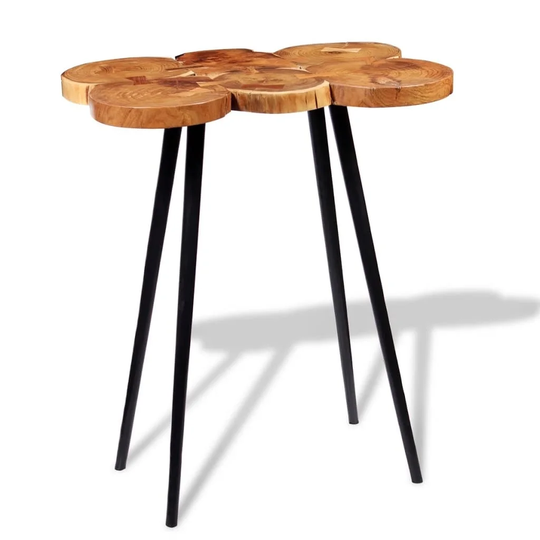 Log Bar Table Solid Acacia Wood 35.4"x23.6"x43.3"