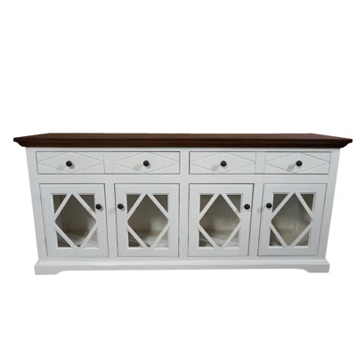 Springbrook 71" Wide 2 Drawer Poplar Solid Wood Sideboard