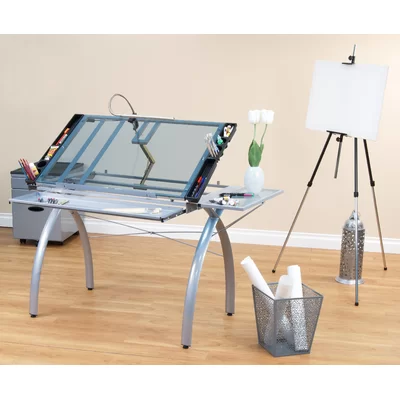 Courson Glass Drafting Table