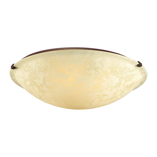Millennium Lighting Metal 4 Light Flushmount Ceiling Light in Rubbed Bronze