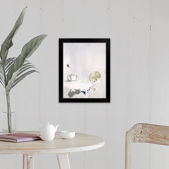 "Across the Street II" Black Framed Print
