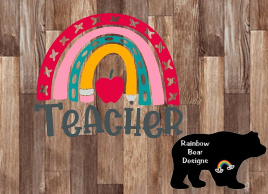 Teacher Decal, Computer Sticker, Bumper Pencil Gift