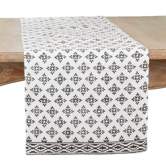 Table Runner with Block Pattern - 16"x72"