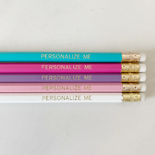 Unicorn | Custom Personalized Pencils Teacher Student Homeschooling Gift