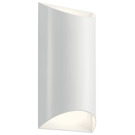 Kichler Lighting Wesley 2-Light LED Outdoor Wall Light White