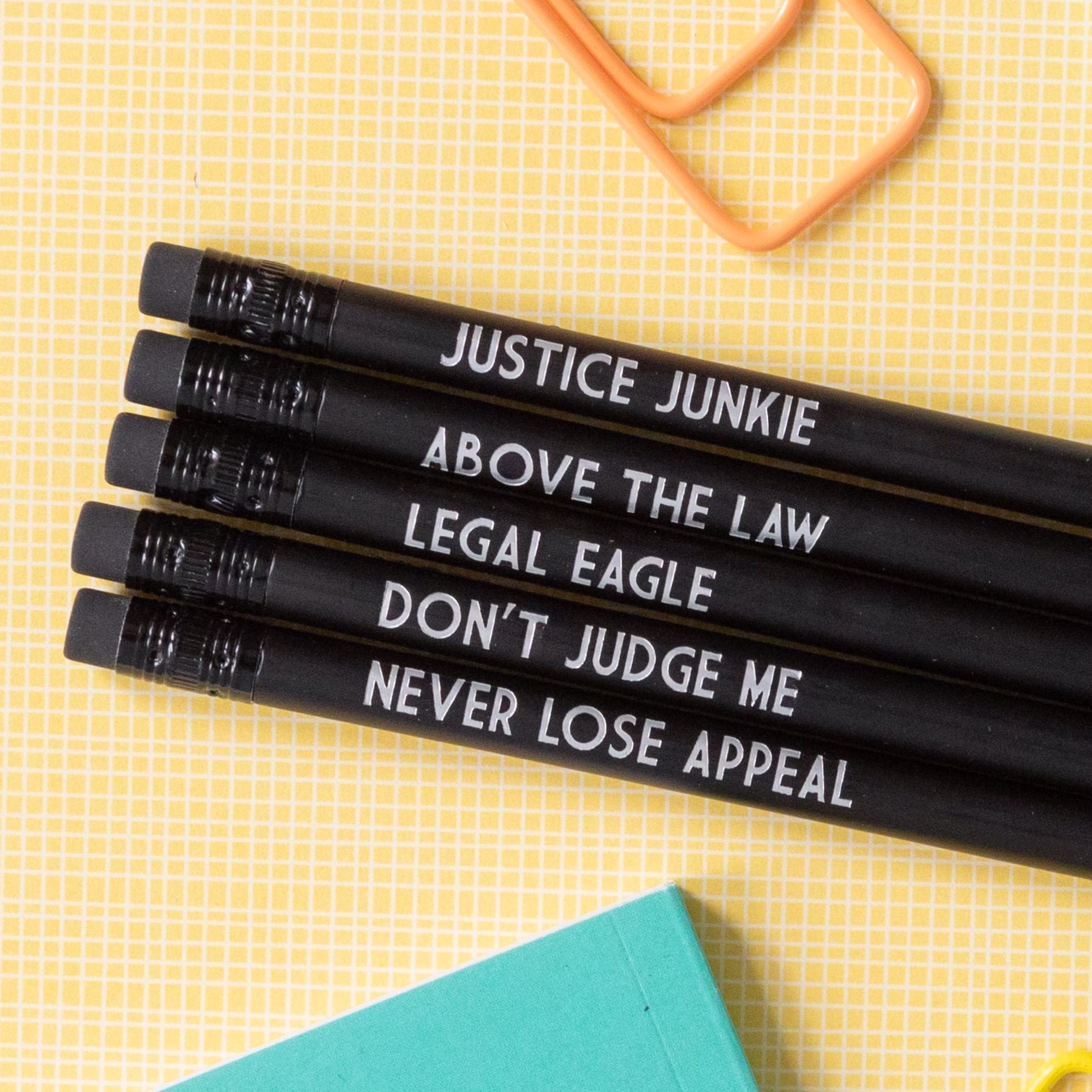 Lawyer Pencil, Gift, Solicitor Judge Funny Pencils, Law Student Attorney Gift For