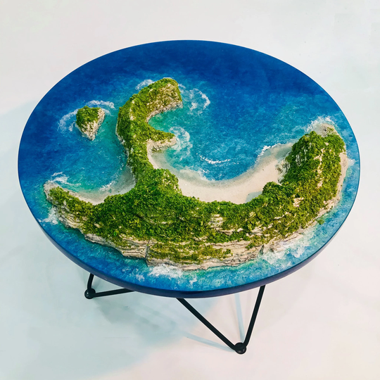 Ocean Resin Table, Resin Epoxy Coffee Table