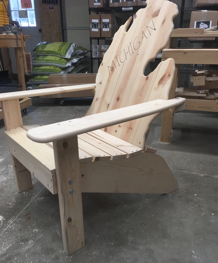 High Rise Michigan Adirondack Chair