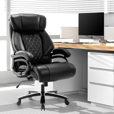 Czarnetzki Big & Tall 400lb Office Chair - Adjustable Lumbar Support