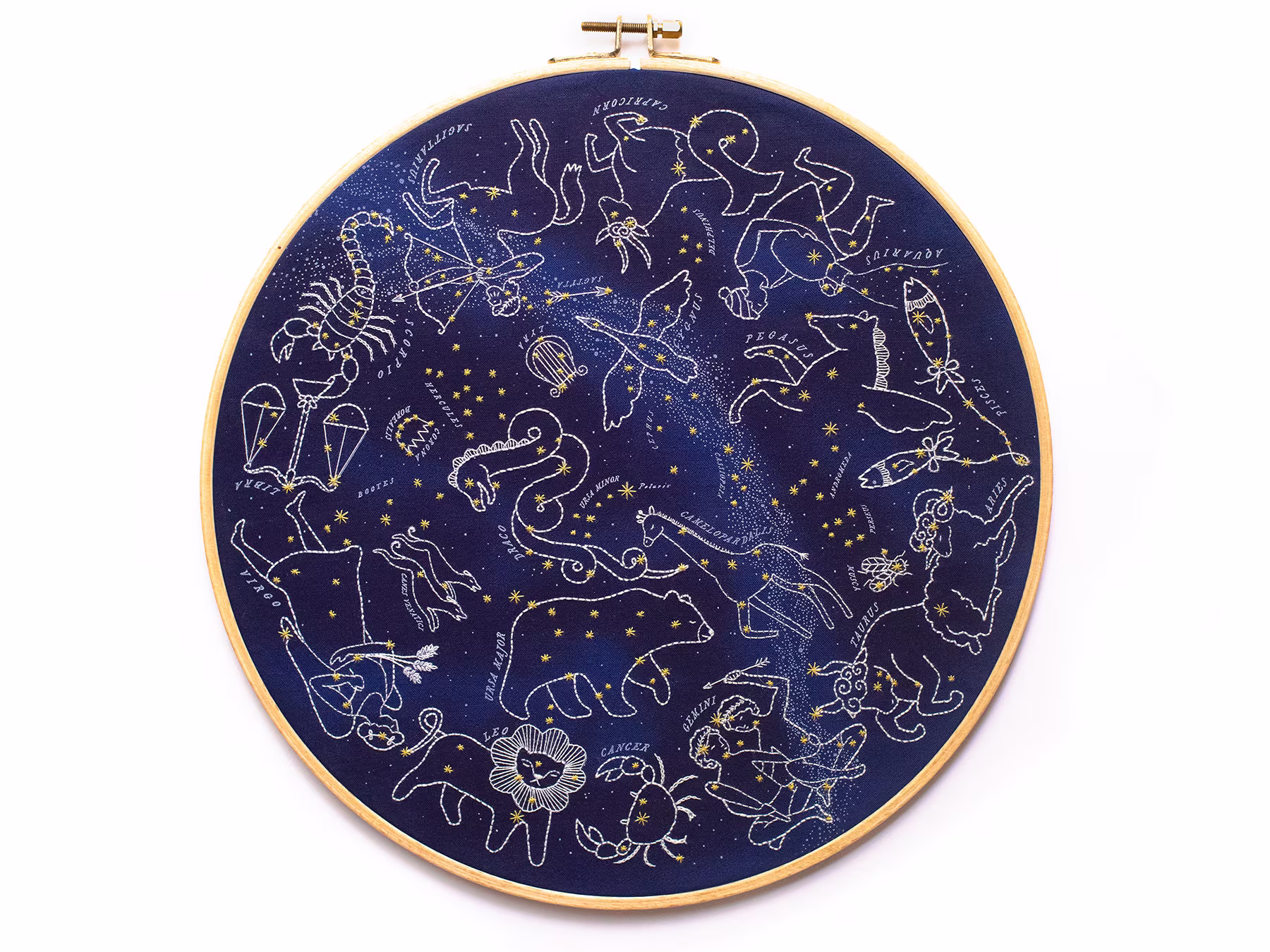 star Map - 11" Hoop Art Kit