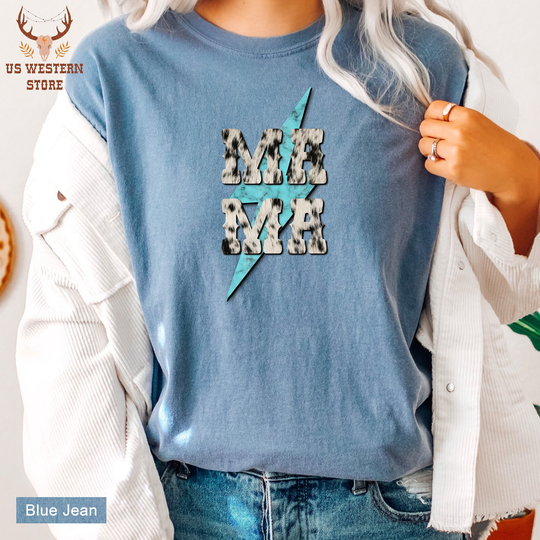 Leopard Print Mama Shirt, Comfort Colors Mothers Day Gift, Country Grandma Vintage Mam