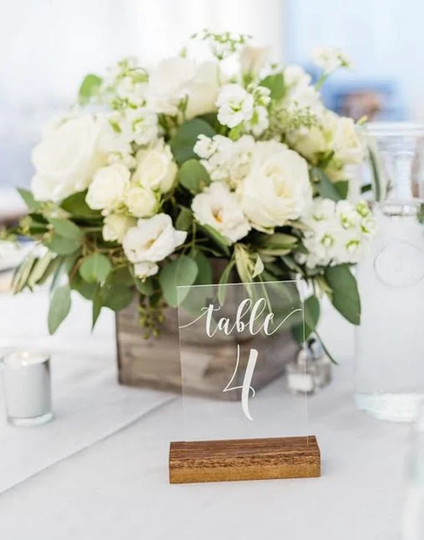 Acrylic Table Numbers Wedding Number Lucite Signs - As-26