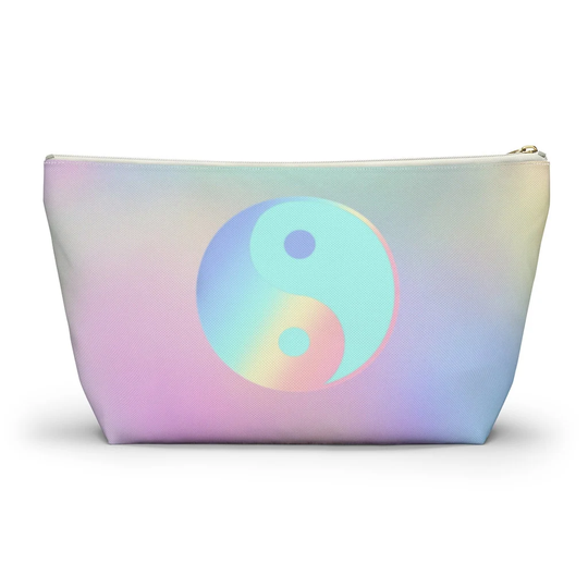 Pastel Yin Yang Bag, Cosmetic Pencil Case