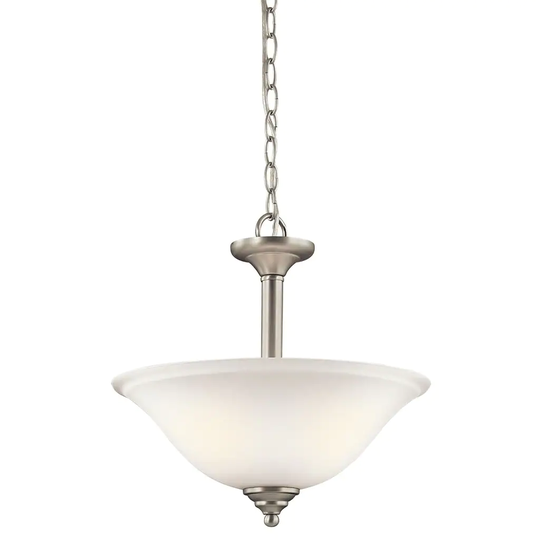Kichler Lighting Armida Collection 2-light Brushed Nickel LED Pendant/Semi-Flush Mount