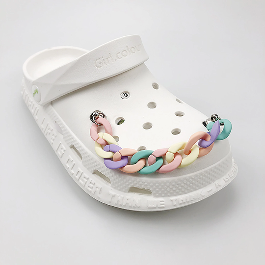 2Pcs Macaron Color Bear Shoe Chain, Cute Bear Shoe Charm, Colorful Chain For Shoe, Chains Without Shoes