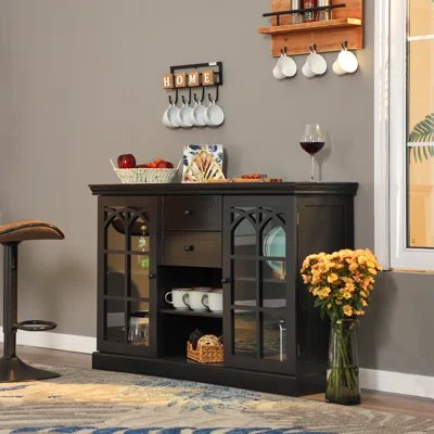 Ivyrose Two Door Black Buffet Sideboard