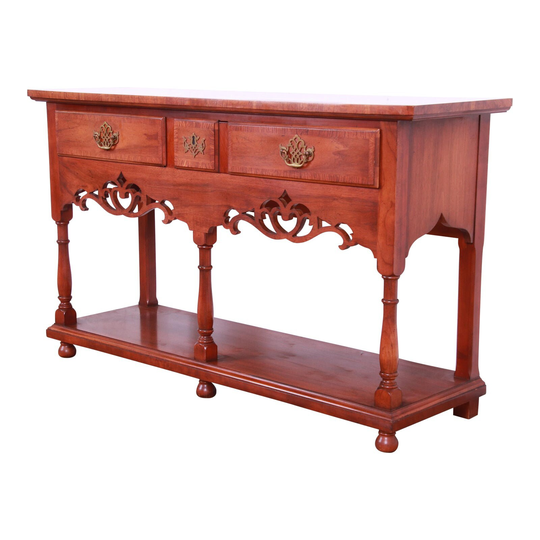 Baker Furniture Georgian Carved Walnut Sideboard Buffet Or Console Table