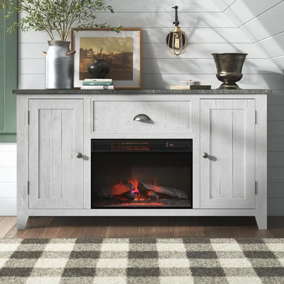 Alimzhan 65'' Wide 1 Drawer Solid Wood Sideboard with Fireplace