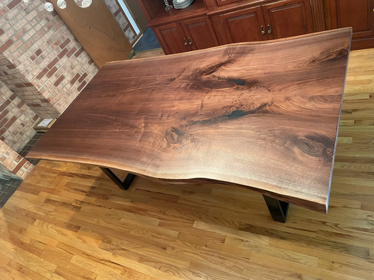 Live Edge Table, Furniture, Slab Dining Black Walnut Kitchen Table