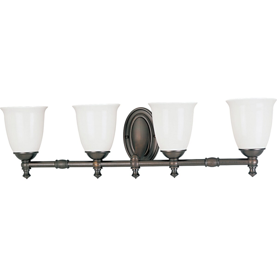 Progress Lighting Bronze Victorian Collection 4-light Venetian Bronze Bath Light