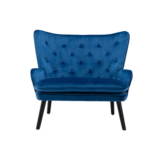 High Back Accent Chair Comfortable Fabric Padded Seat Modern Arm-sofa