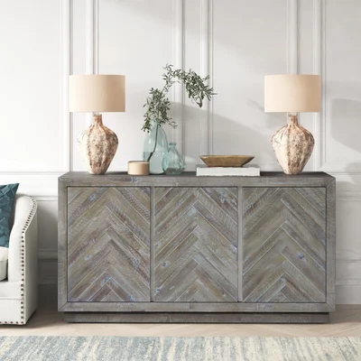 Warner 60" Wide Acacia Solid Wood Sideboard