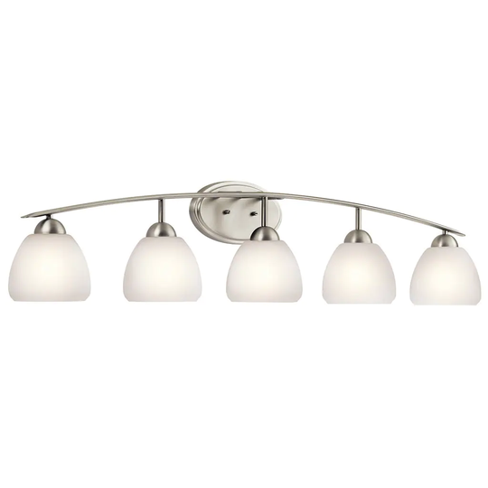Kichler Lighting Calleigh Collection 5-light Brushed Nickel Bath/Vanity Light