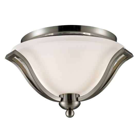Lagoon Brushed Nickel 2-light Ceiling Light - Brushed Nickel