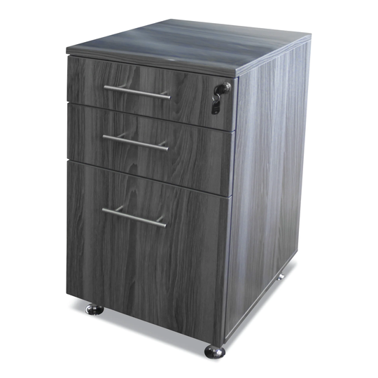 Mayline Medina Series Return Pedestal, Pencil/Box/File - Steel Gray