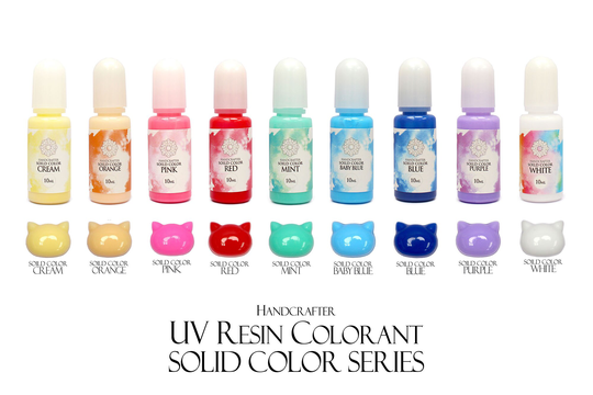 10Ml Solid-Color | Opaque Liquid Pigments, Handcrafter Colorants For Resin, Color Uv Resin Or Uv/Led Resin, Select From 9 Solid Colors
