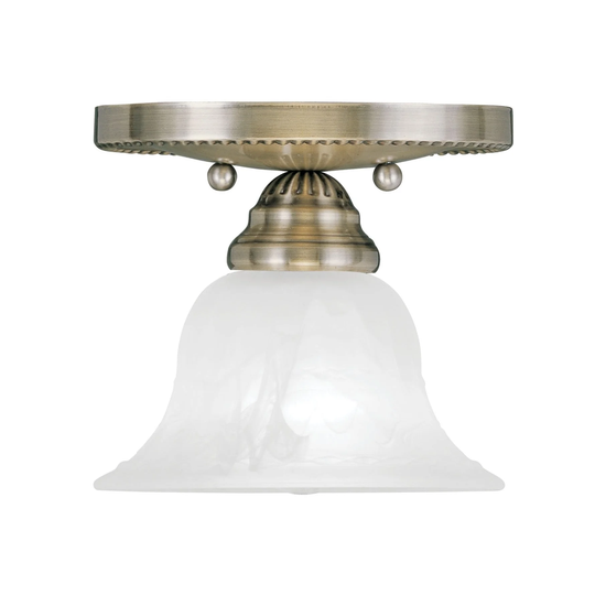 Livex Lighting Edgemont Antique Brass Ceiling-mount Light